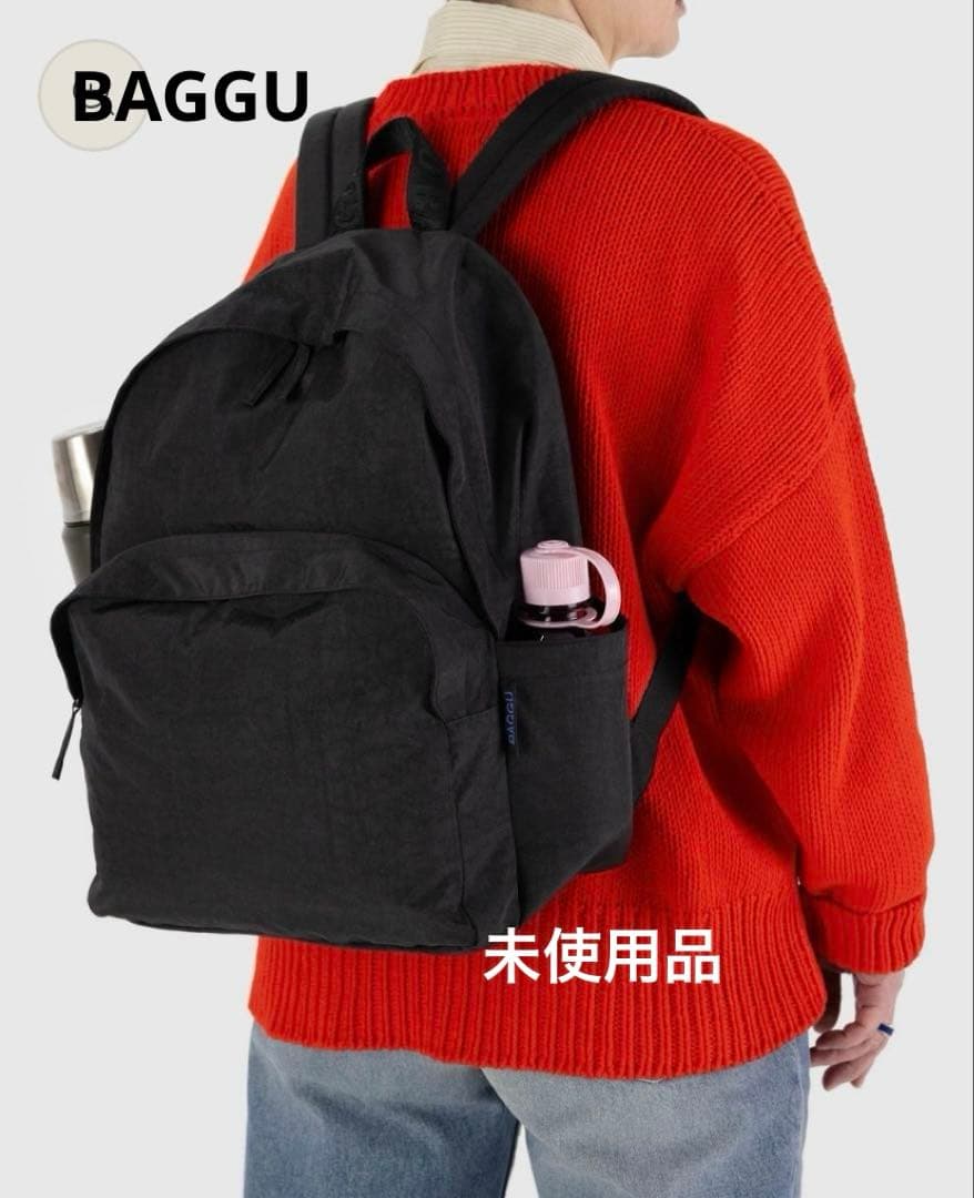 BAGGUリュック 黒　ラージ TSB13｜TSUNAGU BAG SQUARE Expandable 拡張式のビジネススクエア