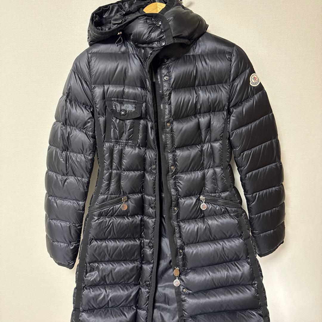 美品 MONCLER モンクレール HERMINE ブラック ダウンジャケット HERMINE GIUBBOTTO 【1（Sサイズ）】 BLACK（999） E2 093 49300 05