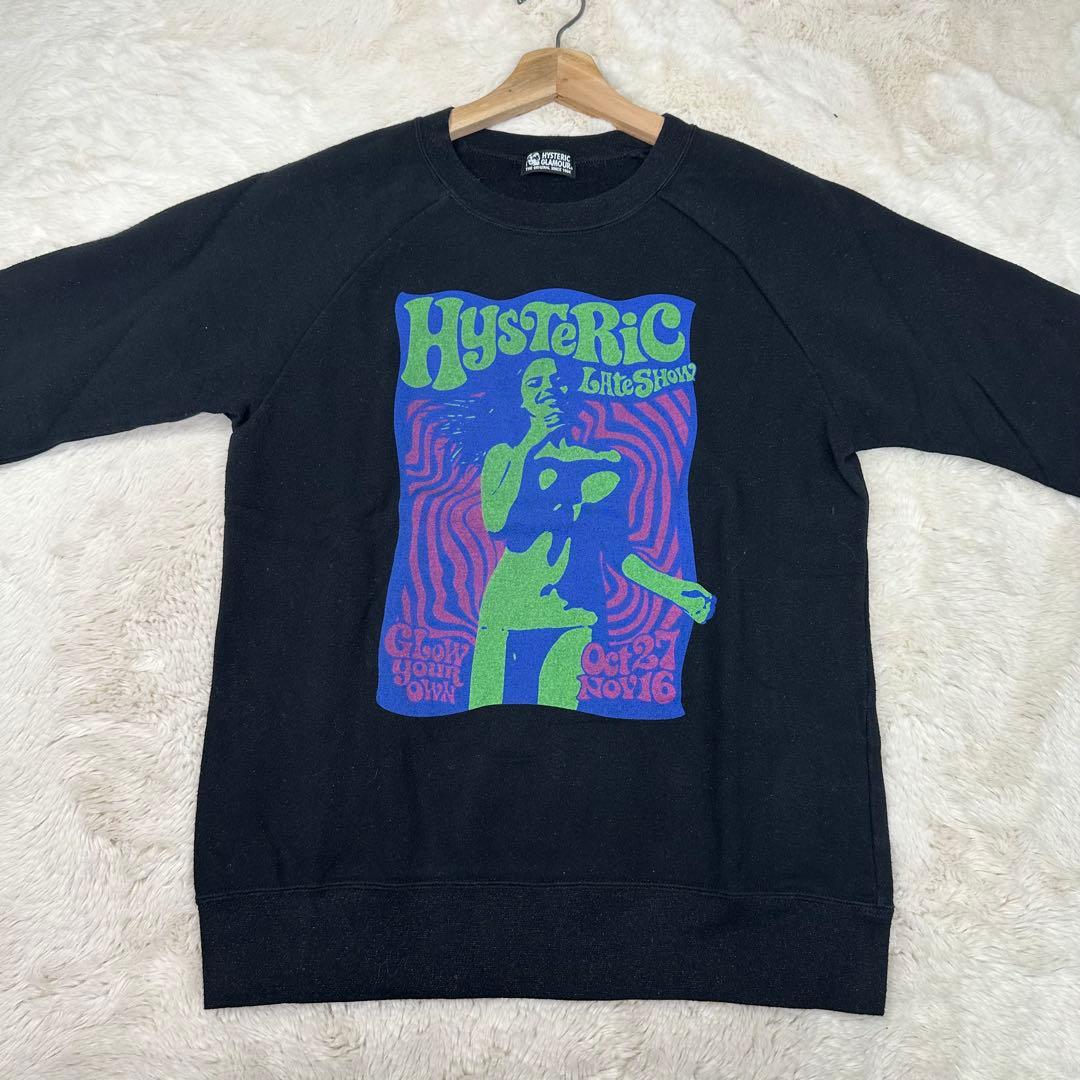 ✨美品✨ヒステリックグラマー サイケヒスガール スウェット 黒 FREE