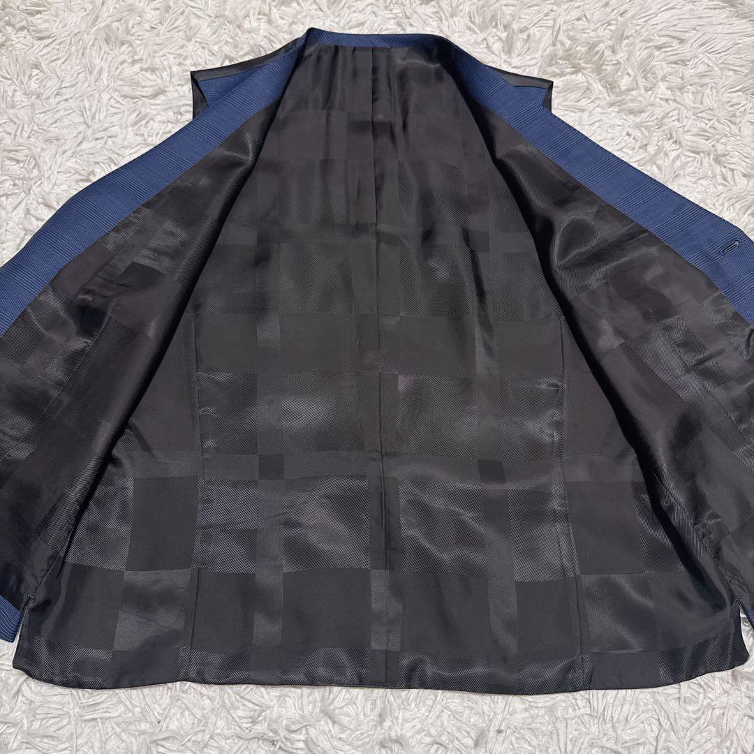 《高級生地》ブラックレーベルクレストブリッジ 3ピーススーツ ネイビー XL