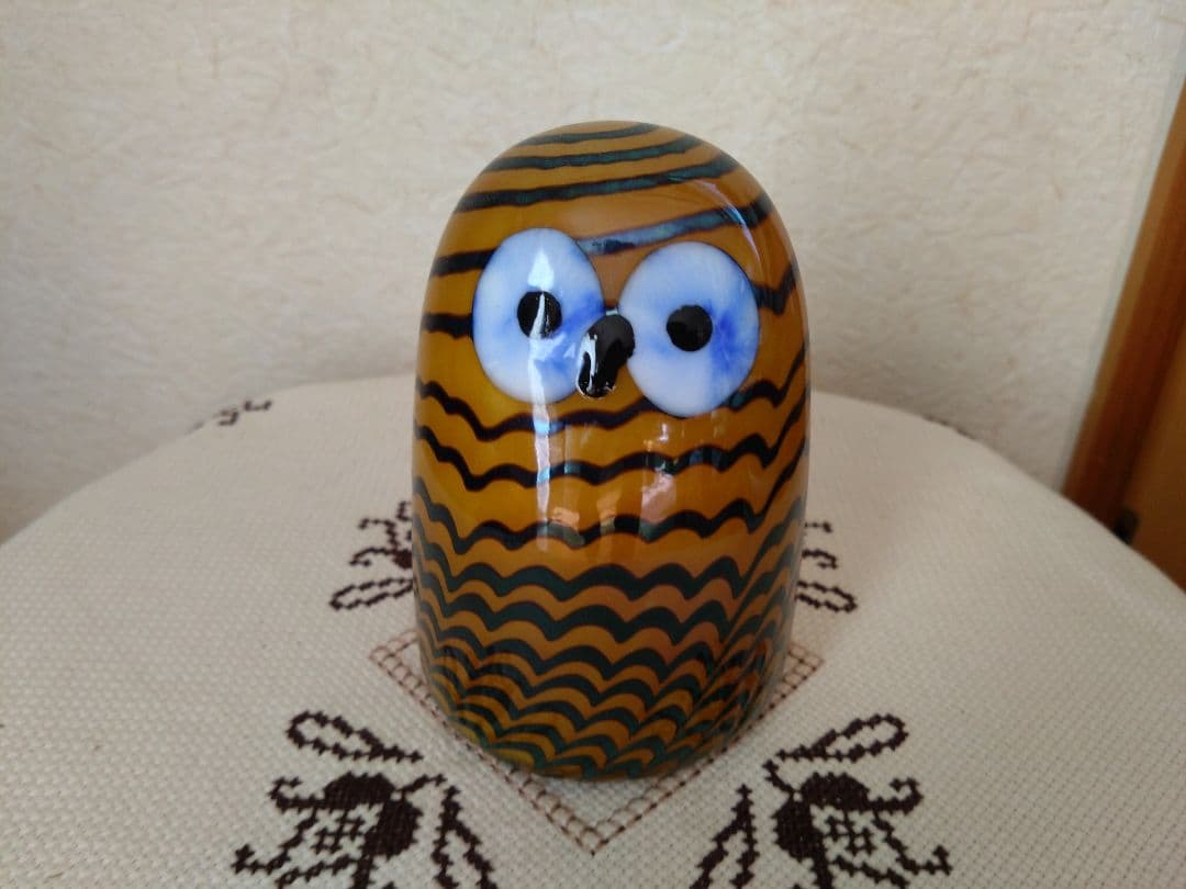 イッタラ バード Birds by Toikka Barn Owl（中） iittala Toikka Barn Owl Set - Sale iittala Toikka Glass Birds