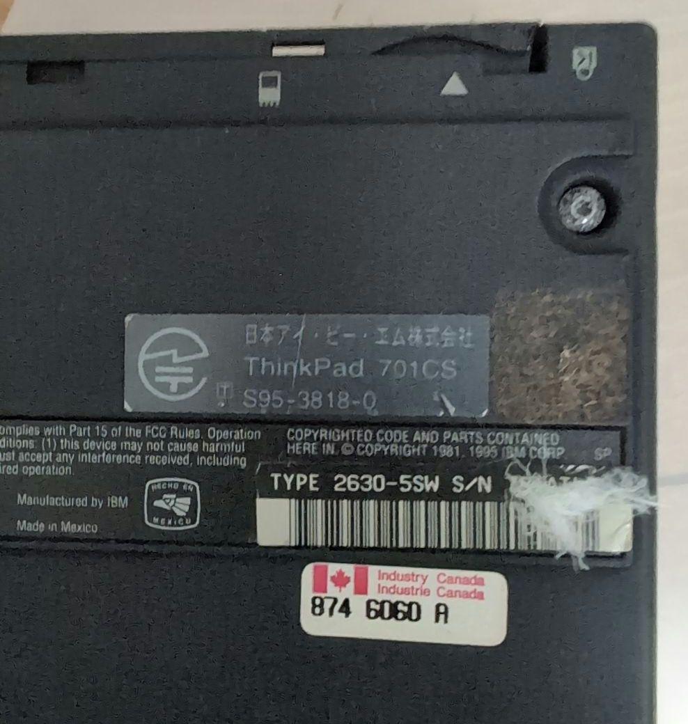 ジャンク】IBM ThinkPad 701CS バタフライキーボード - メルカリ