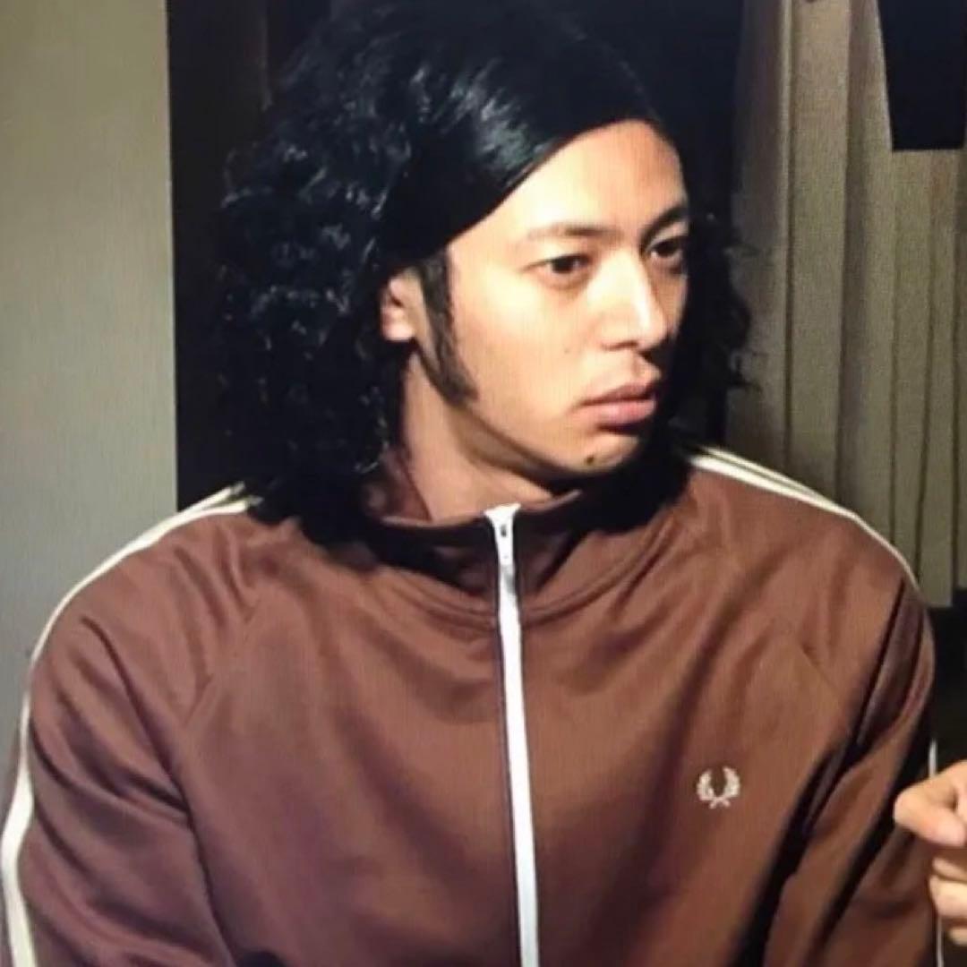ブラウン⭐️Fred Perry トラックジャケット S 刺繍月桂樹オダギリ