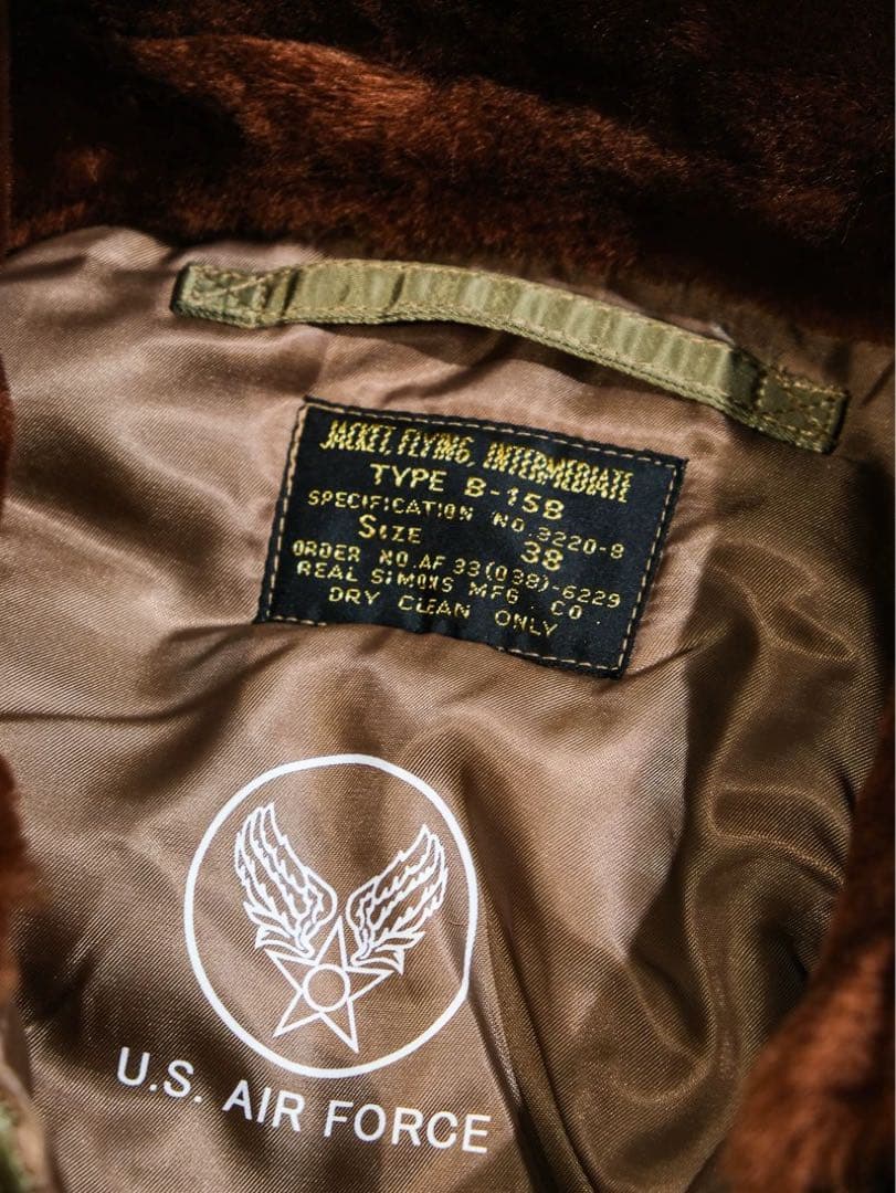 44 3LサイズB-15B 初期型復刻ムートン襟高密度ナイロン ウールリブ