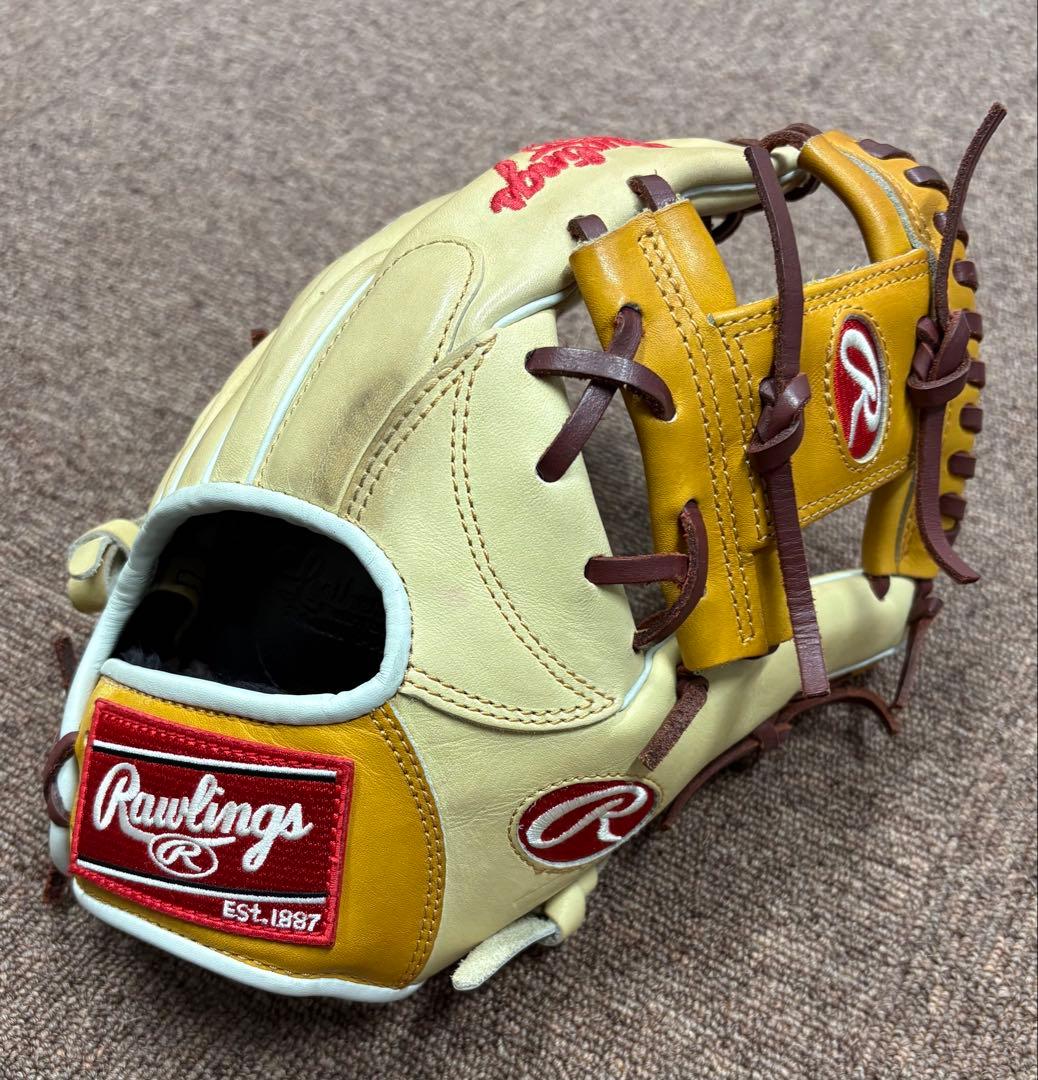 Rawlings 軟式グローブ ベージュ/オレンジ ローリングス(Rawlings) 野球 一般軟式グローブ 投手 HYPER T カラー