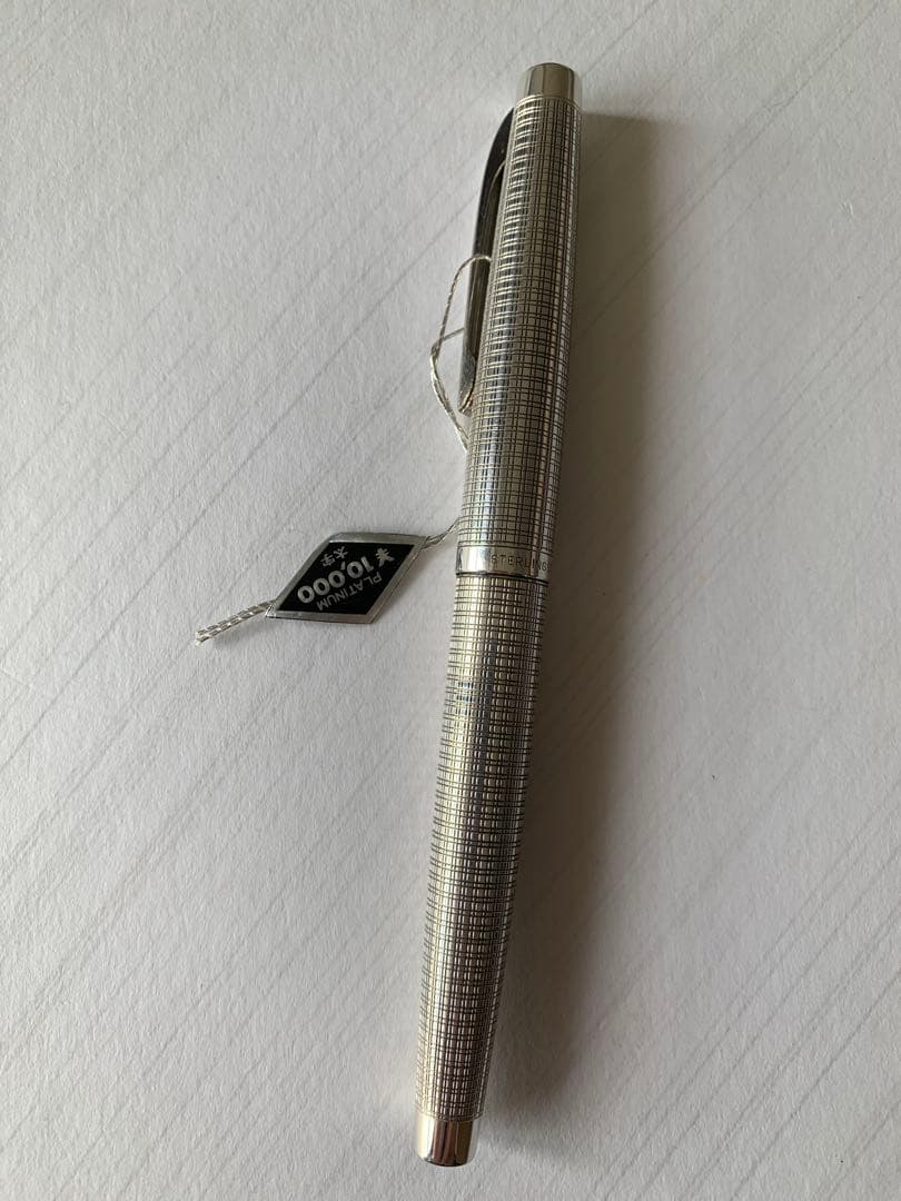 PLATINUMプラチナ スターリングシルバー 万年筆 18KWG ペン先 太字 詳細ページ | 万年筆 ボールペンなど高級筆記具の販売・買取