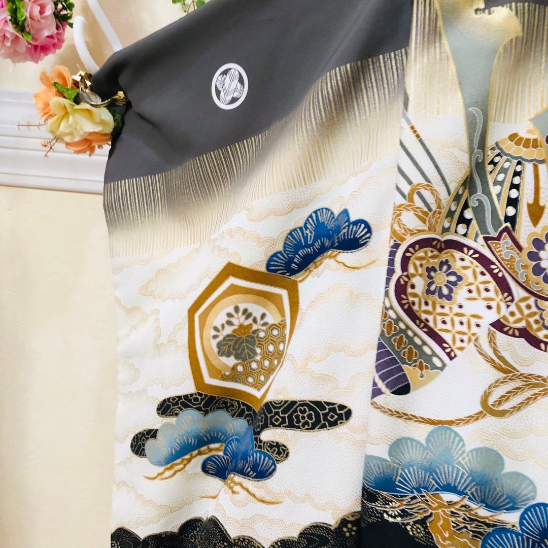 七五三五歳‼️完全️フルセット‼️一番人気兜凛々しい‼️お家からは揃えるなし