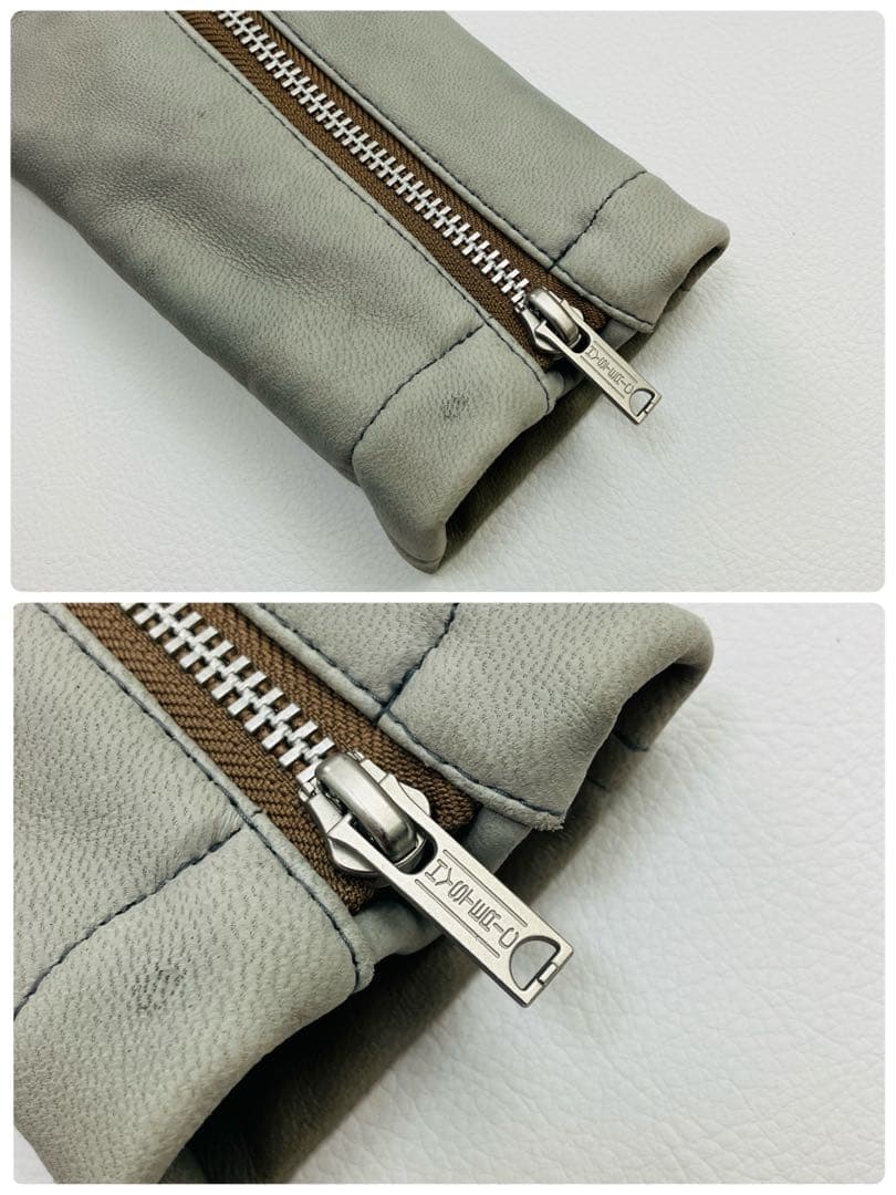 希少 ヒステリックグラマー レザーパーカー ライダース ラムレザー