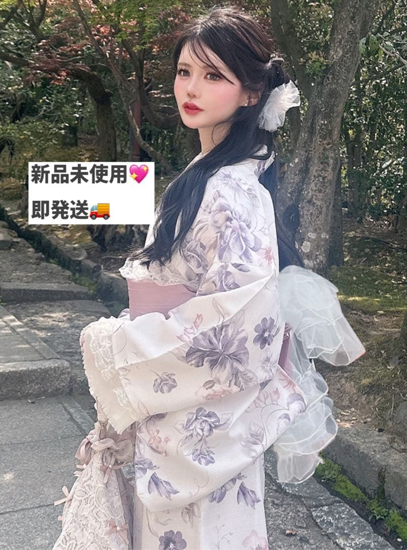 【新品即発送】GRL 3点セット2Way花柄セパレート浴衣[gi1604] 3点セット2Way花柄セパレート浴衣[gi1604] | レディースファッション