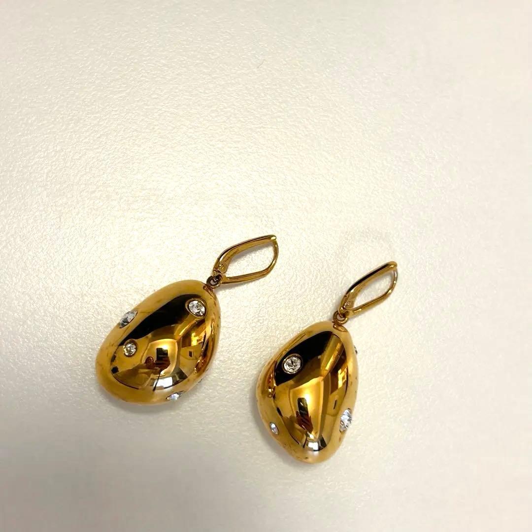 ［CELINE］セリーヌゴールド ドロップ型ピアス CELINE（セリーヌ） ピアス CELINE SORBET EARRINGS ゴールド