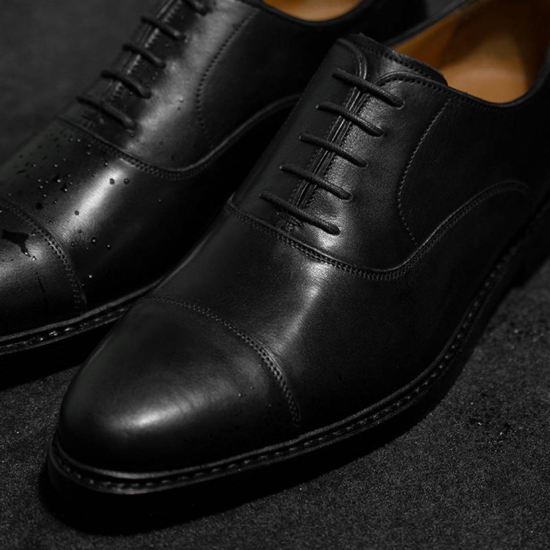 靴 Jalan Sriwijaya 98321 Bandung UK6.0 CILP NEW】98321 Bandung / BLACK CILP WASH LEATHER SW (DAINITE SOLE