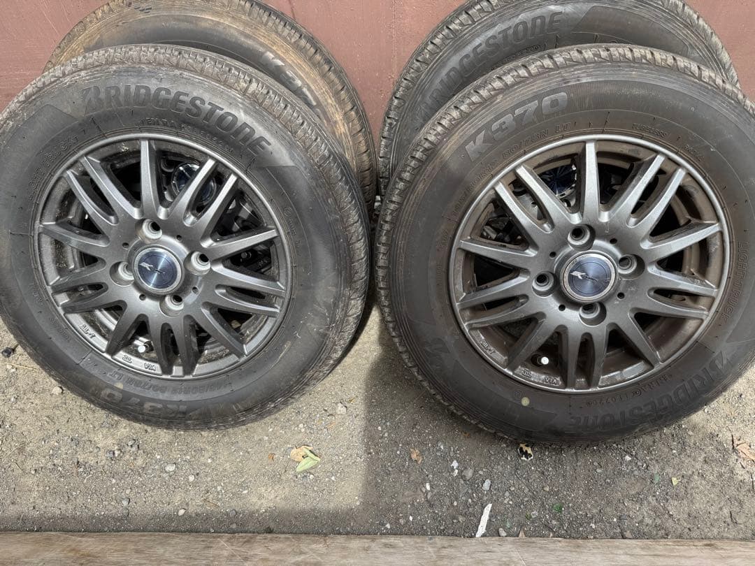 送料込み　軽バン　軽トラック用ホイール　145/80R12 4本セット アルミホイール＆タイヤ4本セット 12インチ ヨコハマ Y356 145/80R12