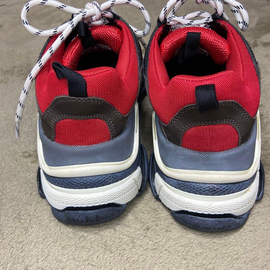 バレンシアガ トリプル S ブラック レッド size 41 - メルカリ