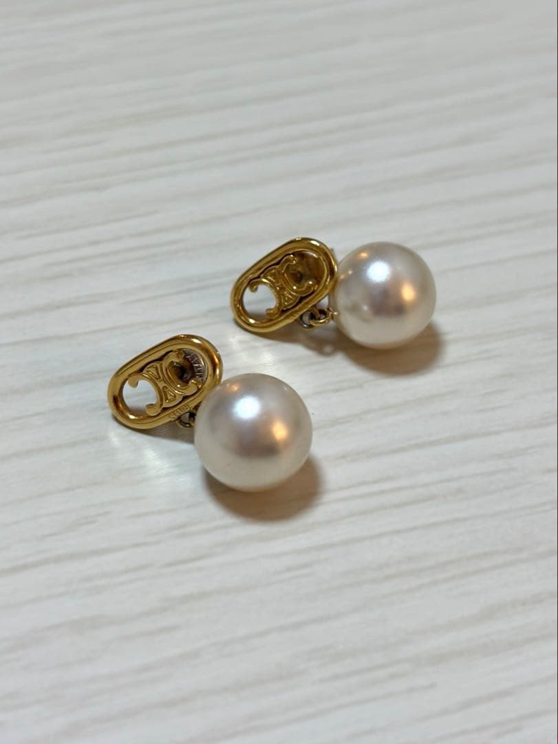 セリーヌ CELINE トリオンフ ピアス パールピアス CELINE（セリーヌ） ピアス PERLS EARRINGS 460TZ6PRB.01GI レディース