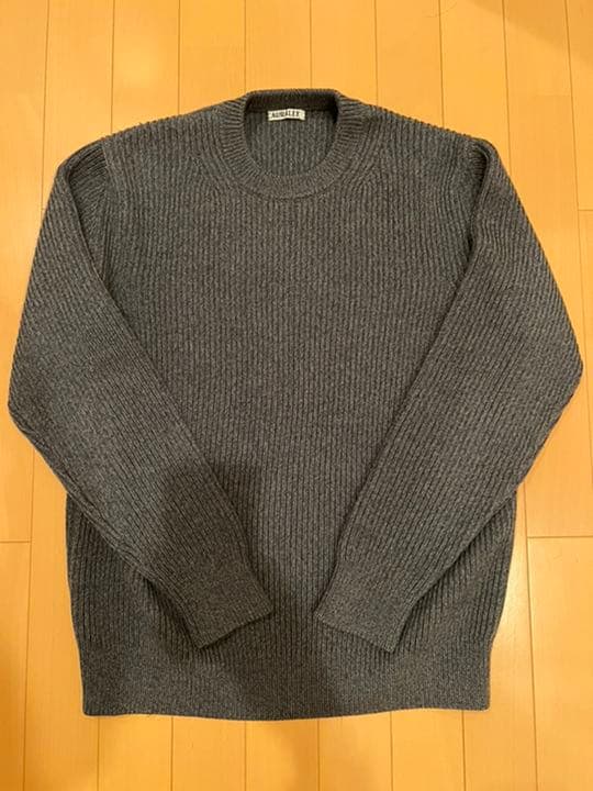 トップス AURALEE SUPER FINE WOOL RIB KNIT Namu Shop - Auralee Super Fine Wool Rib Knit P/O - Top Brown