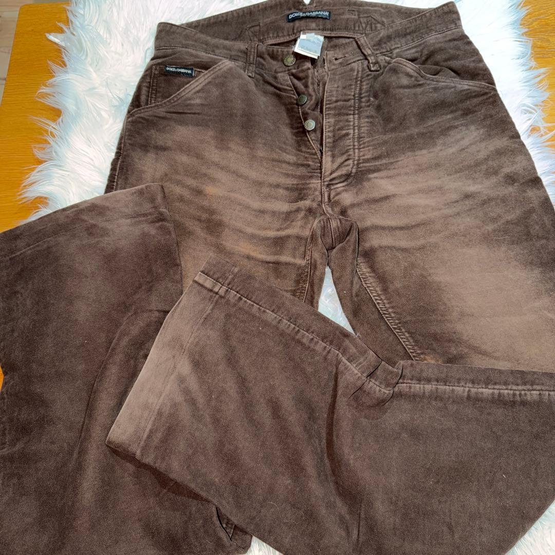 DOLCE & GABBANA ブラウンデニムパンツ 44 ドルガバ DOLCE&GABBANA ドルチェアンドガッバーナ サイズ 44 デニム