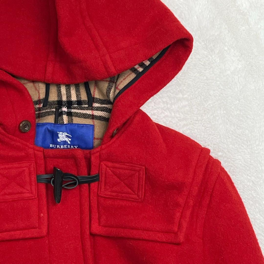 BURBERRY BLUE LABEL ダッフルコート レッド ロングコート