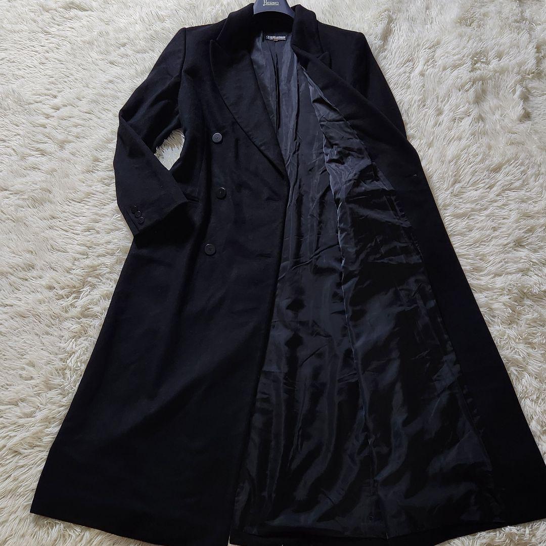 着丈120cm越え✨XL相当 ジョルジオアルマーニ コート 総カシミヤ ジョルジオ アルマーニのコートが大ヒット中！高額なのに売れている