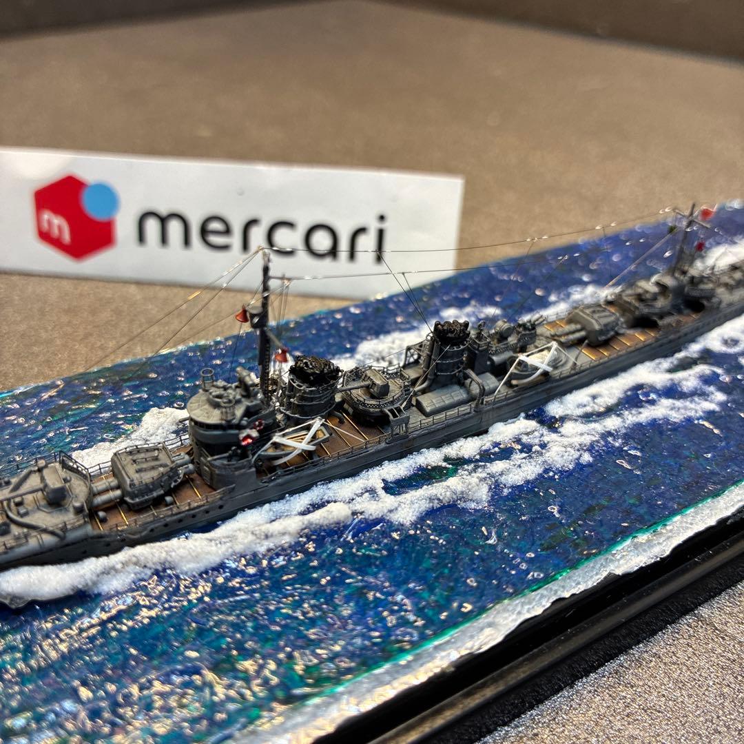 ● ヤマシタホビー製 1/700日本海軍駆逐艦 睦月ジオラマ完成品＋艦これ睦月 誰でも作れる1/700艦艇模型 駆逐艦 睦月 | 誰でも作れる1/700艦艇模型