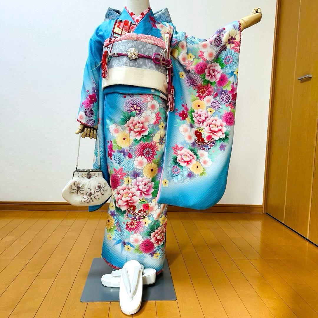 SAMAYANo.120-B 七五三　7歳　　着物セット 七五三 着物 7歳 ブランド 四つ身着物セット Shikibu Roman 式部浪漫