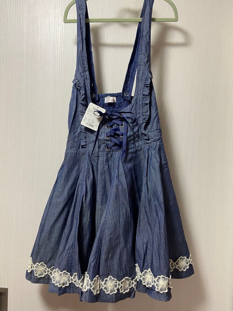 LIZLISA リズリサ デニム ジャンスカ ジャンパースカート - メルカリ