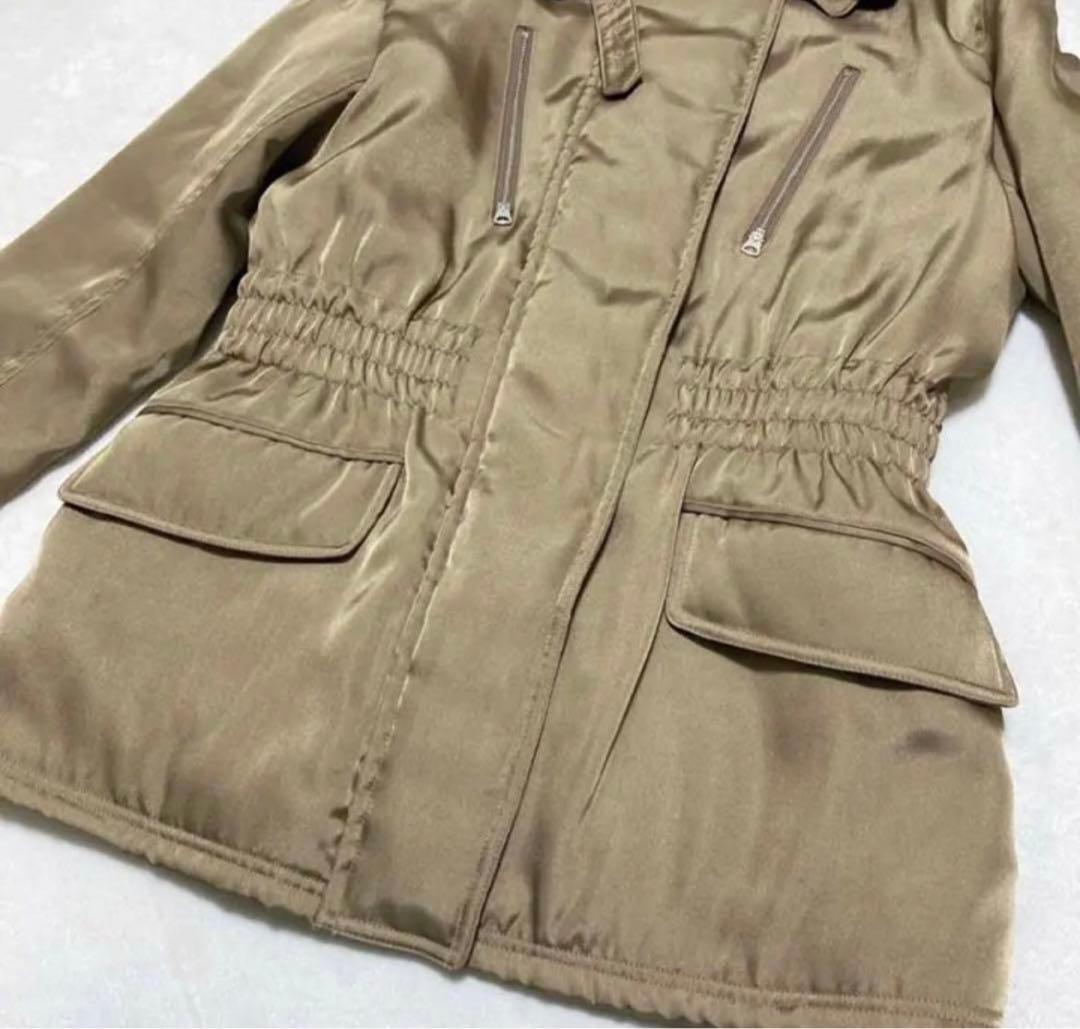 6( ROKU)〉 boa collar zip coat ベージュ 36 - メルカリ