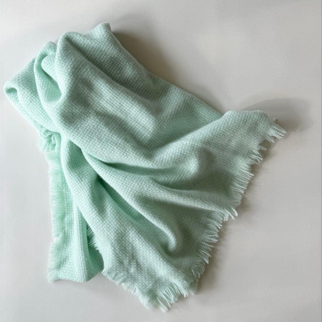 ASAUCE MELER アソースメレ カシミヤバスケットフリンジストール