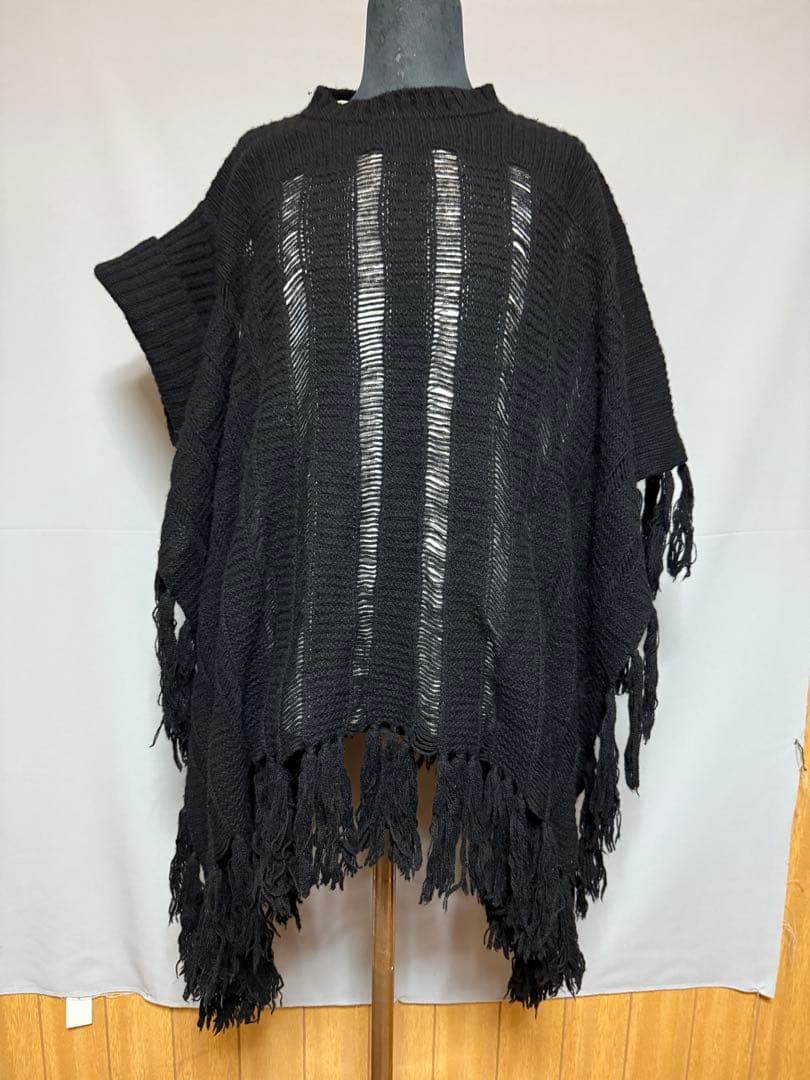 アンダーカバー　ニット3WAYポンチョ ハーフジップポンチョニットプルオーバー(大きいサイズ) / ニット