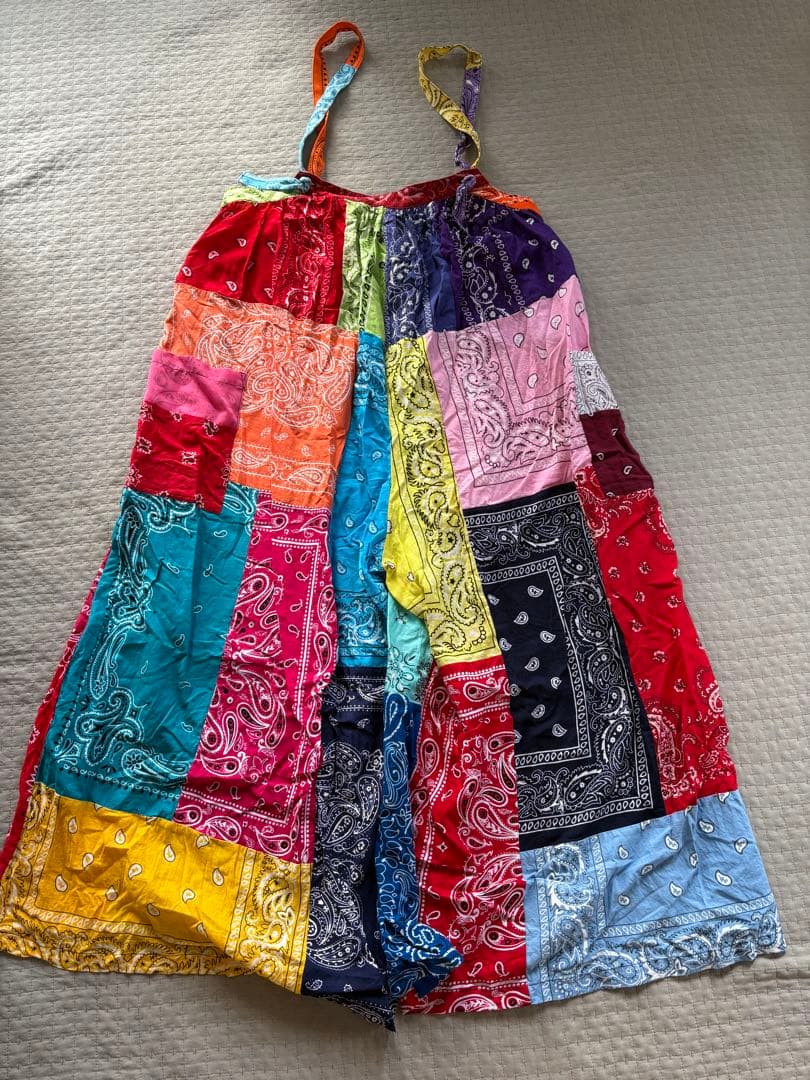 Freada Vintageバンダナリメイクサロペット Vintageバンダナリメイクサロペット｜フリークスストアの通販｜&mall