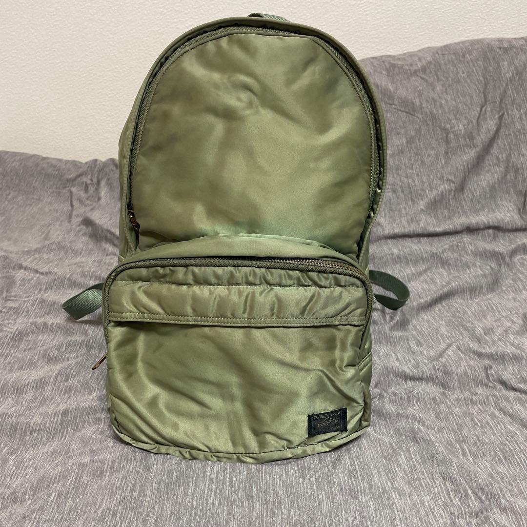 廃版品 PORTER ポータータンカー リュック バックパック セージ