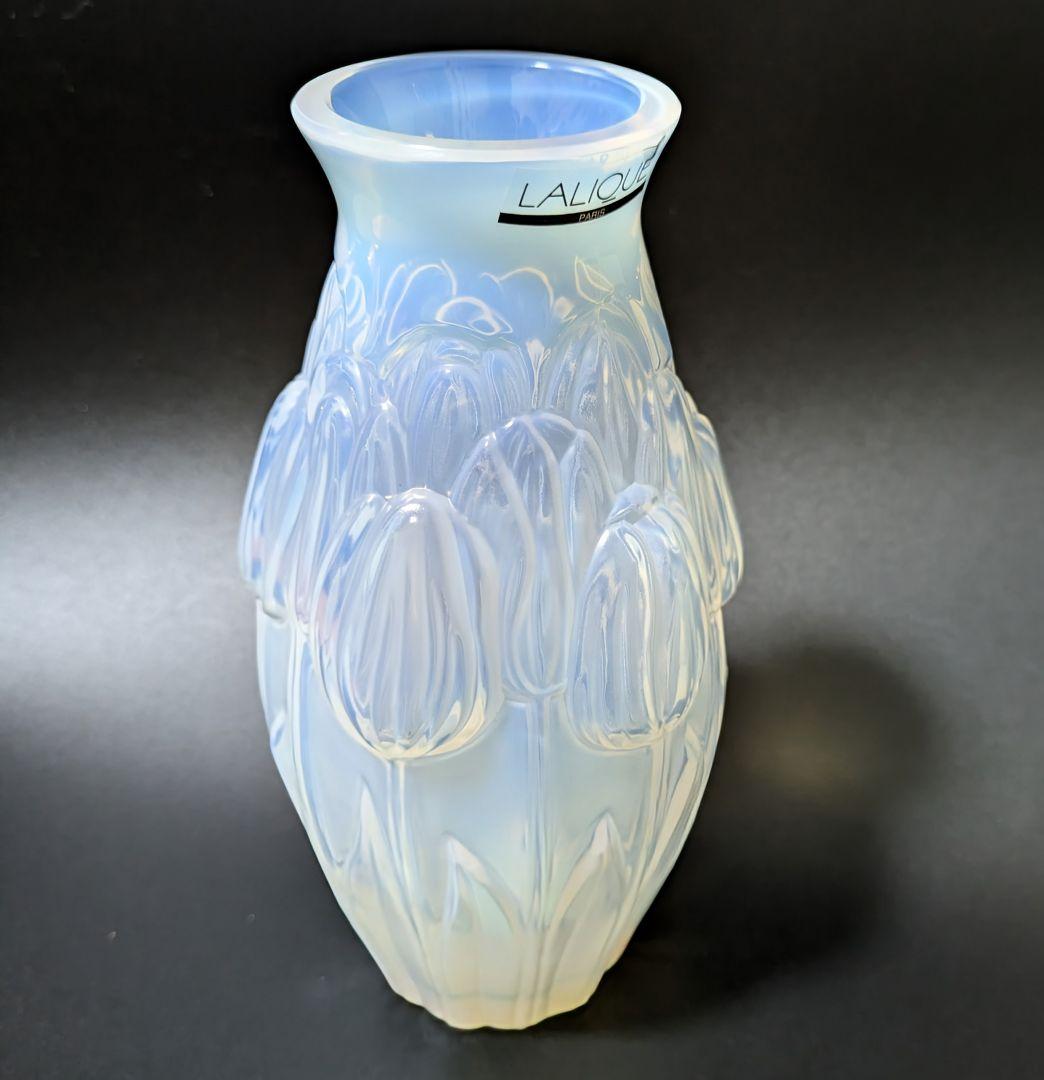 R LALIQUE ラリック　VASE 　オパルセント　チューリップ　クリスタル René Lalique Ceylan Vase | M.S. Rau