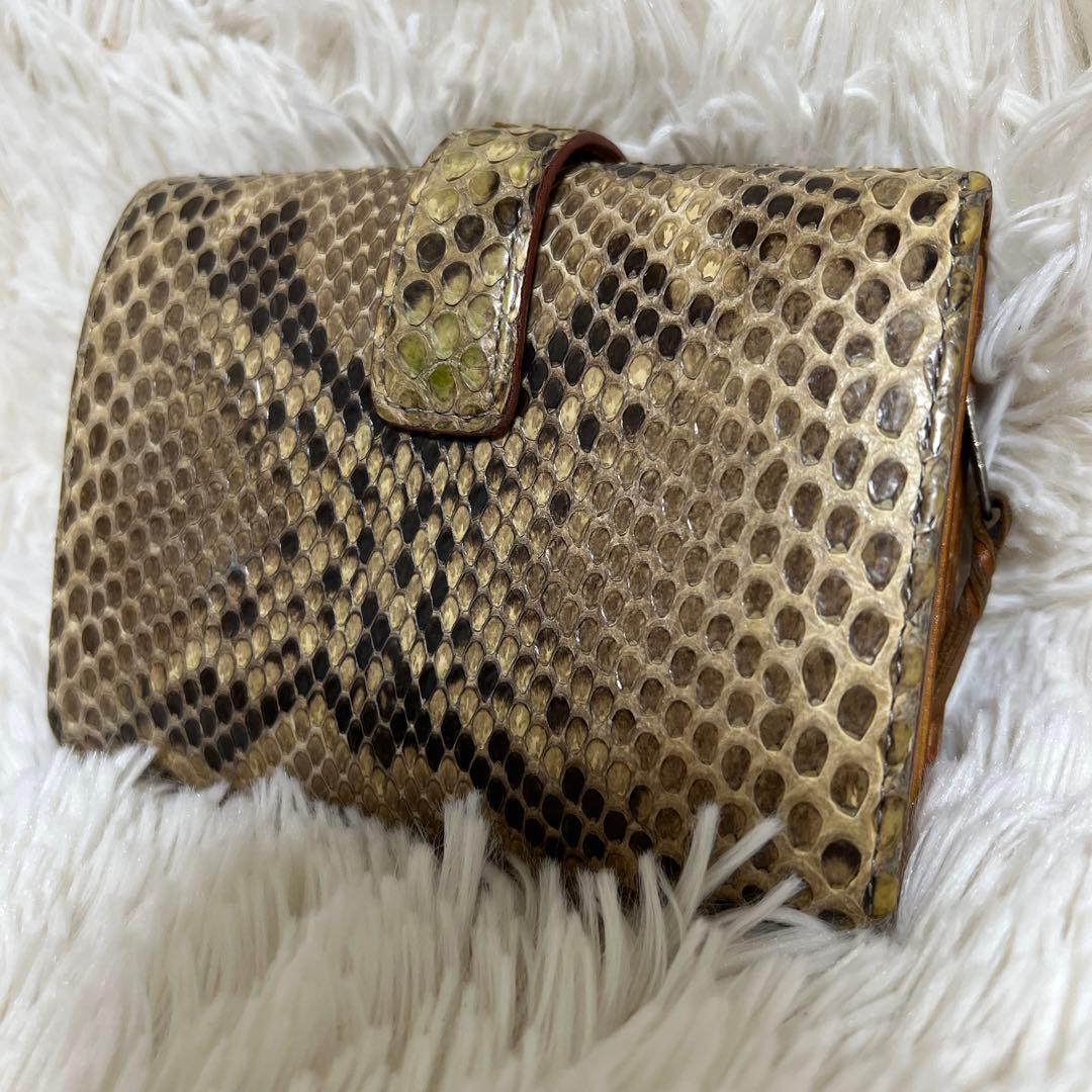 isolaパイソン財布　本革　ジャバラ　コロコロ財布　アイソラ 楽天市場】【 isola公式 】 財布 コンパクト財布 レディース ジャバラ