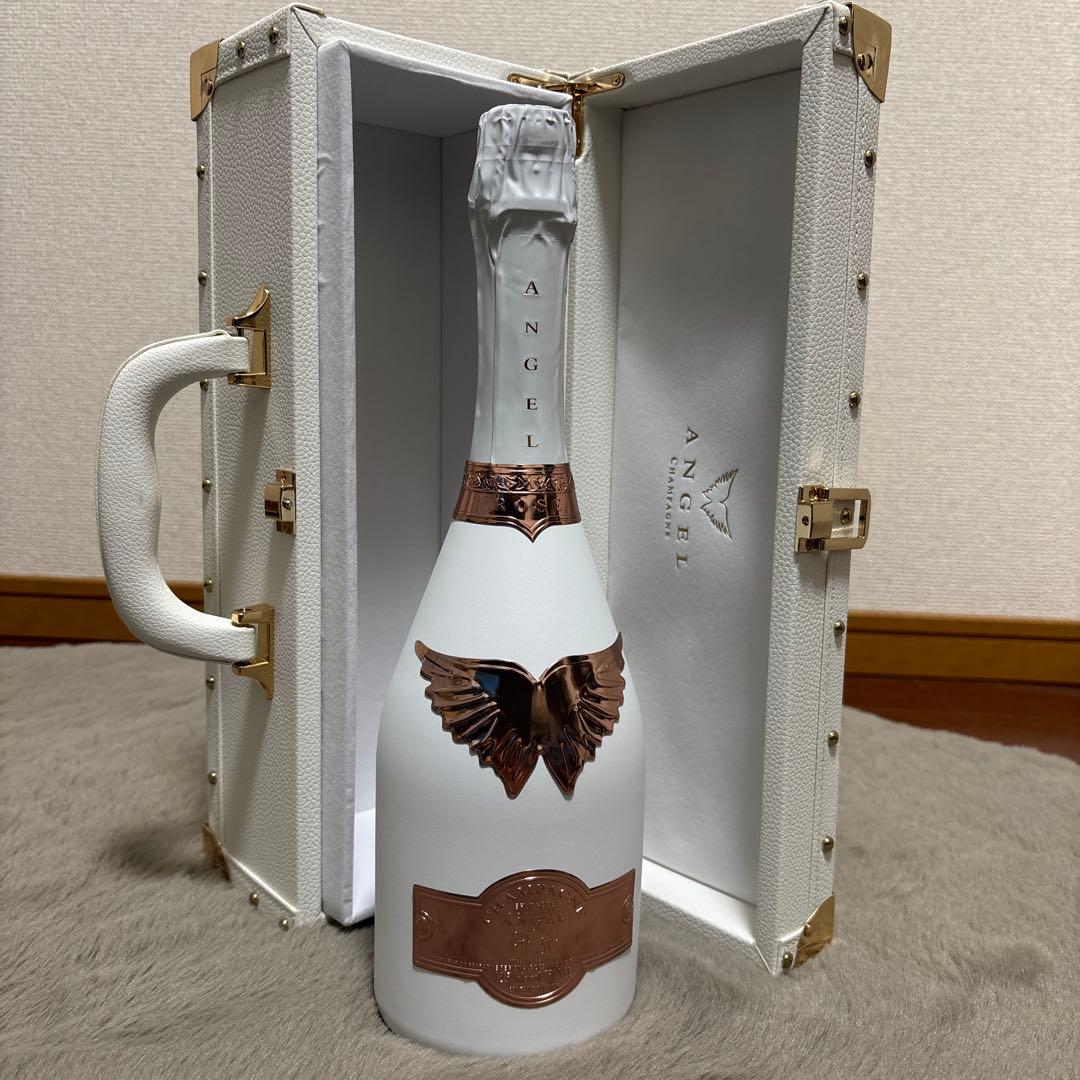 【未開栓】ANGEL シャンパン ホワイトローズゴールド ケース付き トゲ エンジェルシャンパン ホワイト 白 ANGEL champagne ケース付