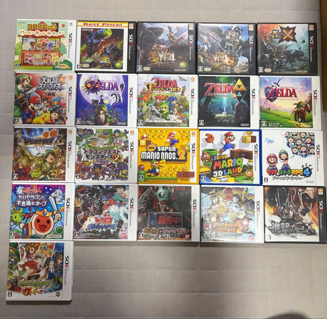 3ds ソフト カセット まとめ売り 計21個 - メルカリ