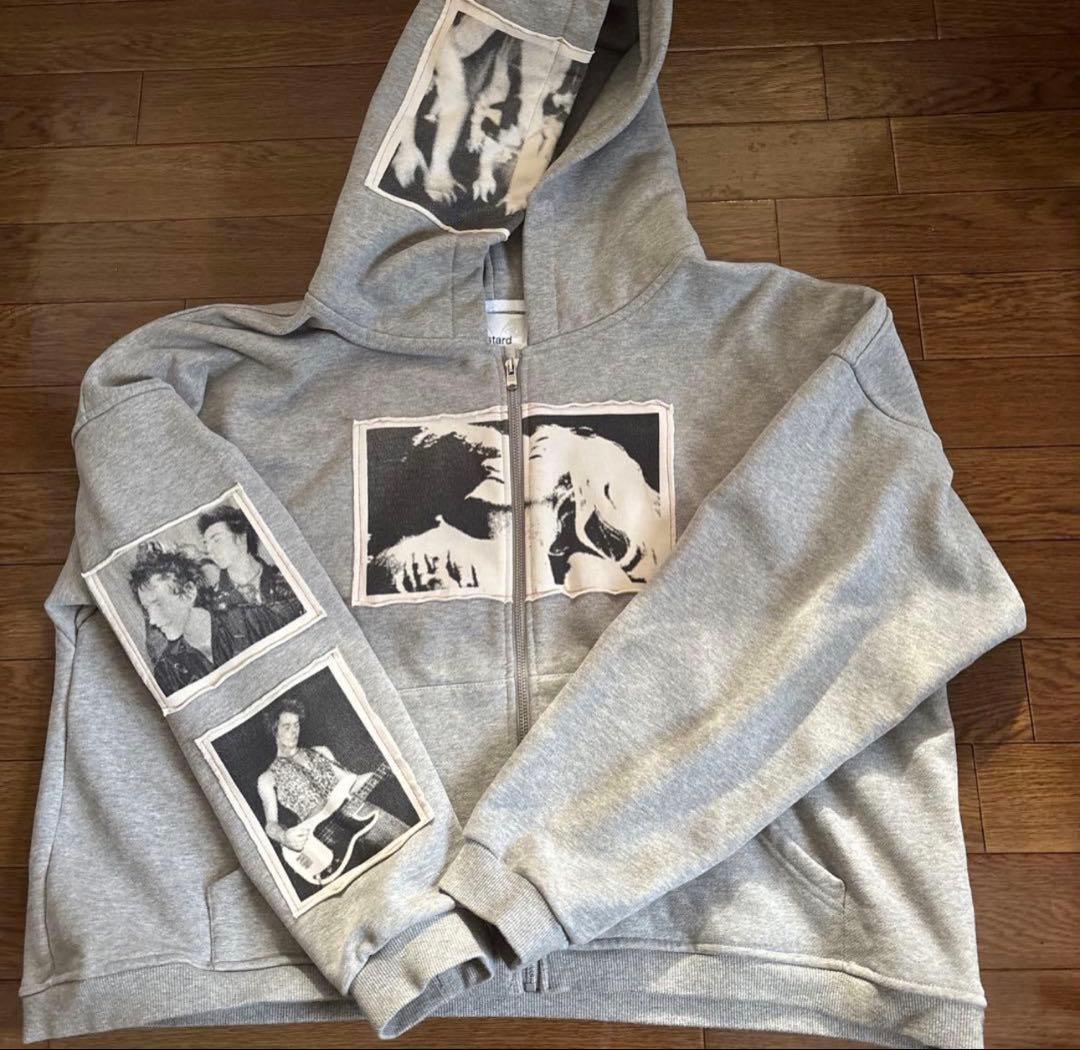 【正規品】bastard ワッペン付きパンク風ジップジップパーカー NIKI着用 BASTARD niki着用パーカー - メルカリ