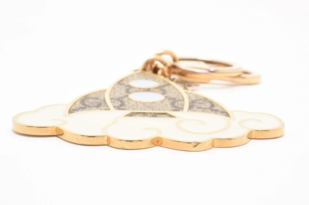 希少】グッチ ロケット蜂 ビー GGスプリーム キャンバス キーリング