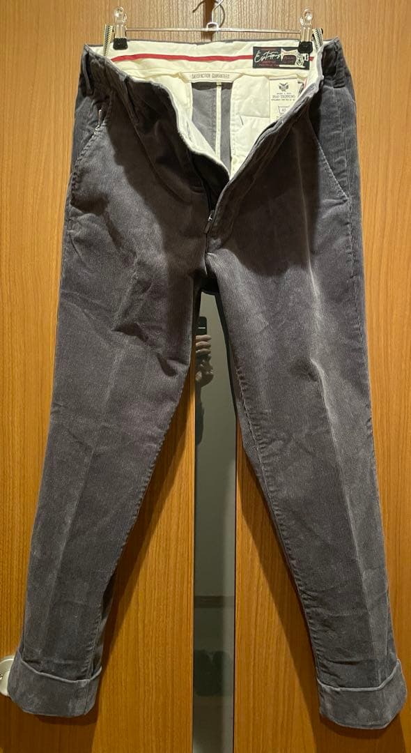 EGO TRIPPING WIDE FOLDBACK TROUSERS(CH)