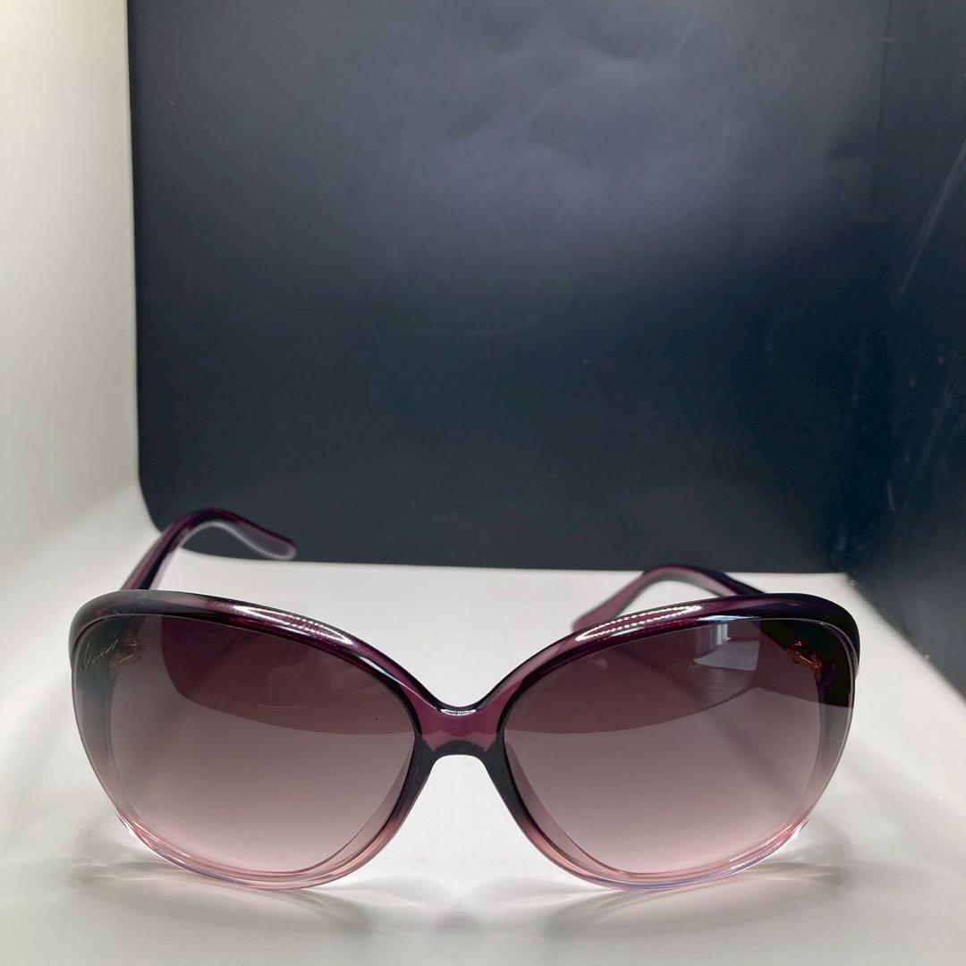 美品✨GUCCI サングラス ラブリーハート インターロッキング パープル