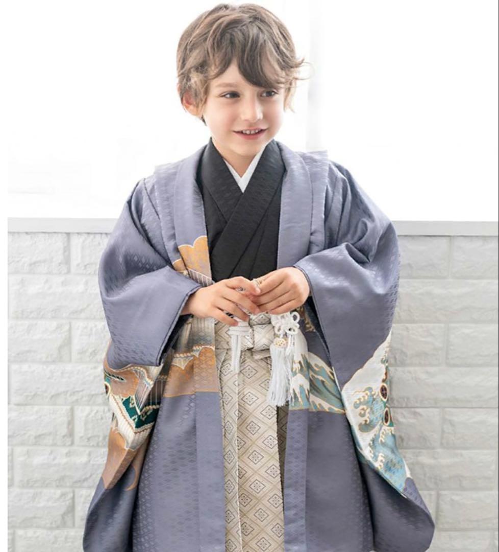 京越卸屋　七五三 男の子 5歳 着物 【12点フルセット】 着物セット KYOETSU（京越） 【豪華安心12点フルセット】 七五三 着物 男の子 5歳