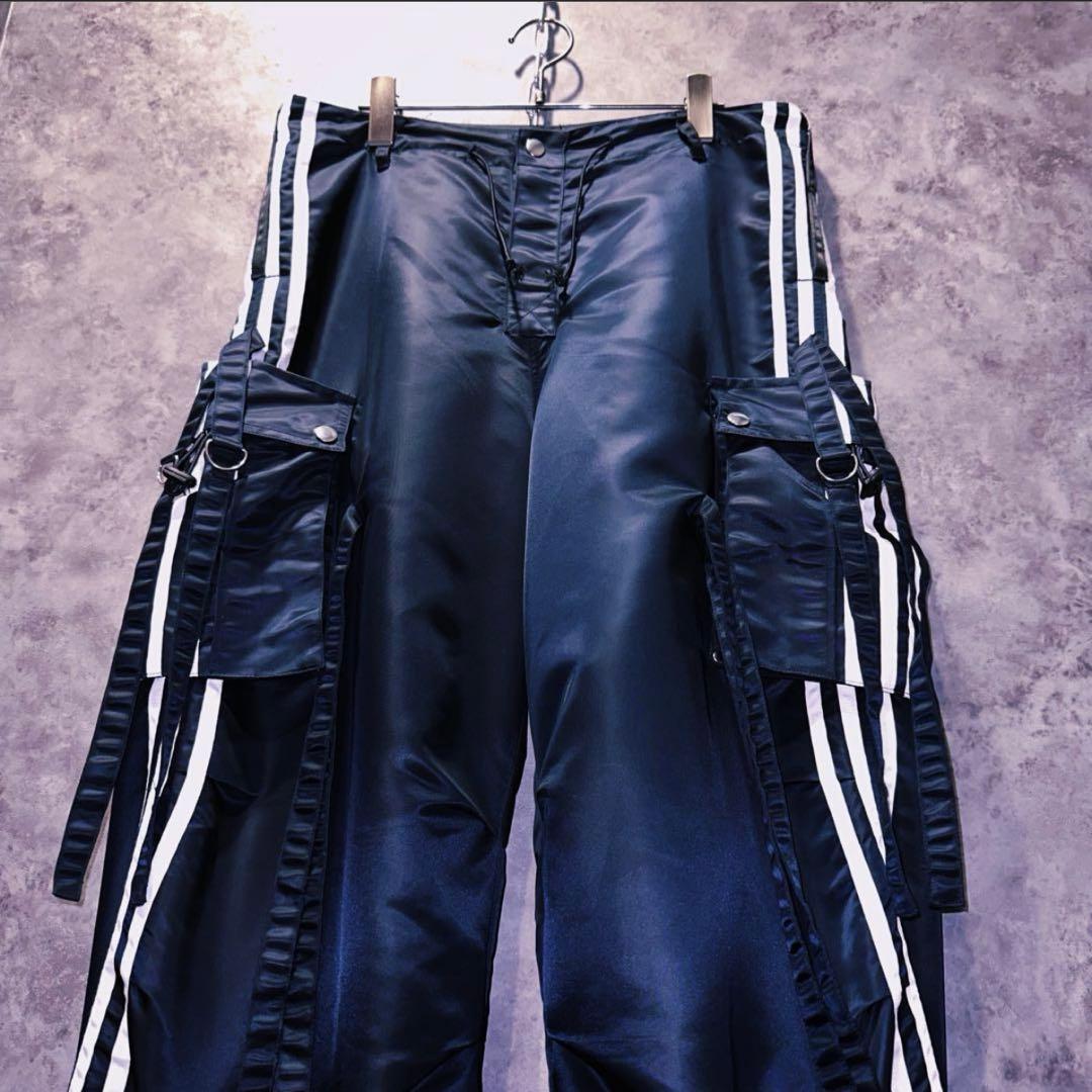 美品】平野紫耀 ジェシー着用adidasテクノカーゴ パンツ リメイク