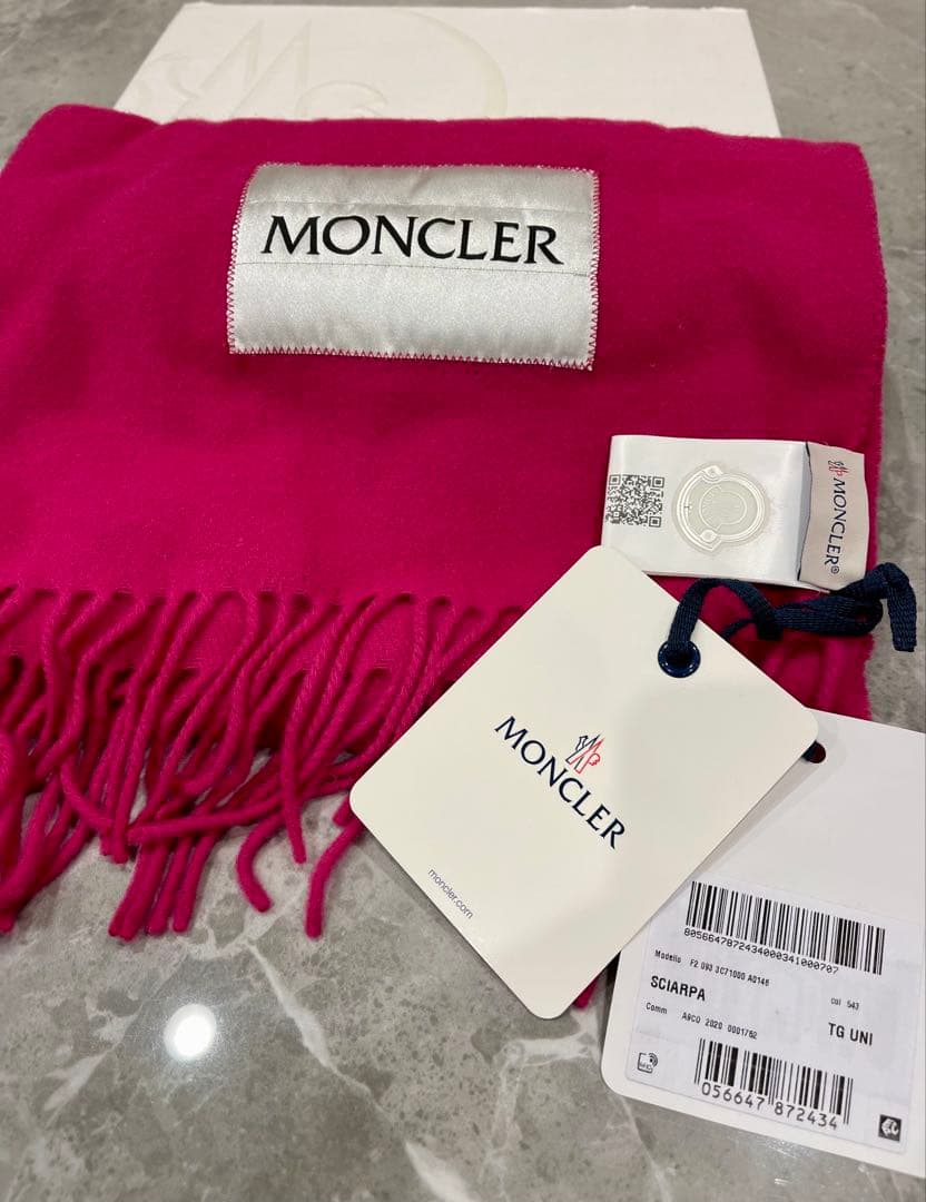 MONCLER モンクレール マフラー ウール100% - メルカリ