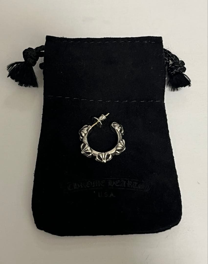 クロムハーツ クロスバンドフープ シルバーピアス 楽天市場】【CHROME HEARTS クロムハーツ】CH Cross Band Hoop Earring