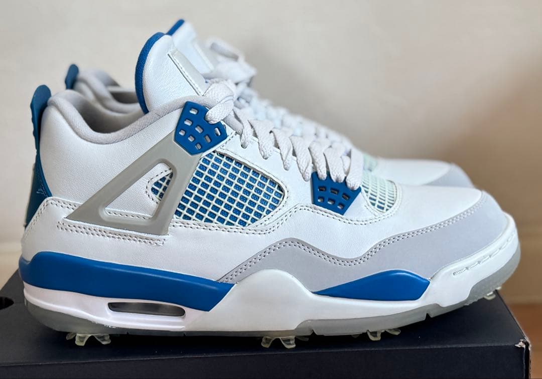 パ*ダ様 ナイキ Air Jordan 4 ゴルフシューズ 26.5cm ホワイ