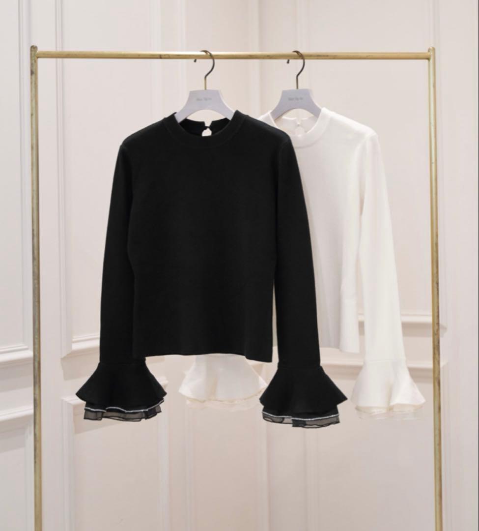 Éclat Flared Sleeve Knit herlipto - メルカリ