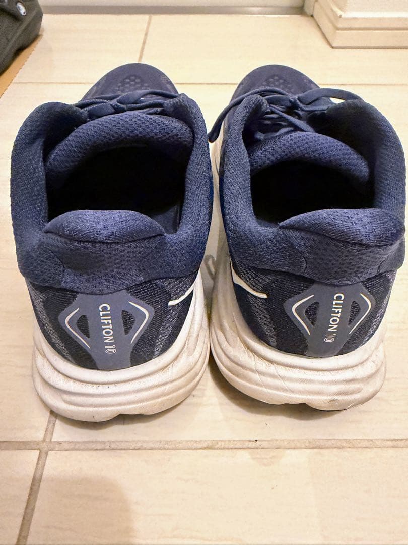 HOKA クリフトン 10 ワイド 2E 26.5cm ネイビー