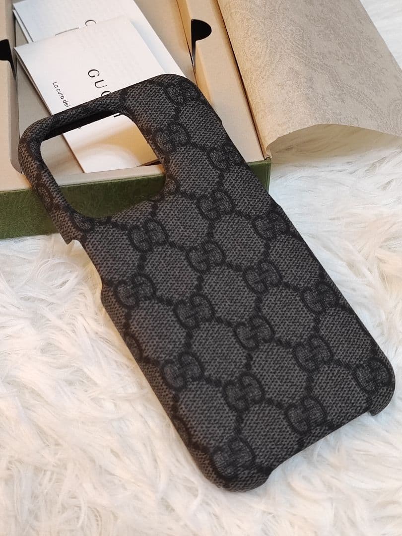 ♡R♡ 新品 未使用 GUCCI iPhone 15 PRO ケース iphone15pro/15ケース グッチ 花柄 iphone14pro ケース 透明