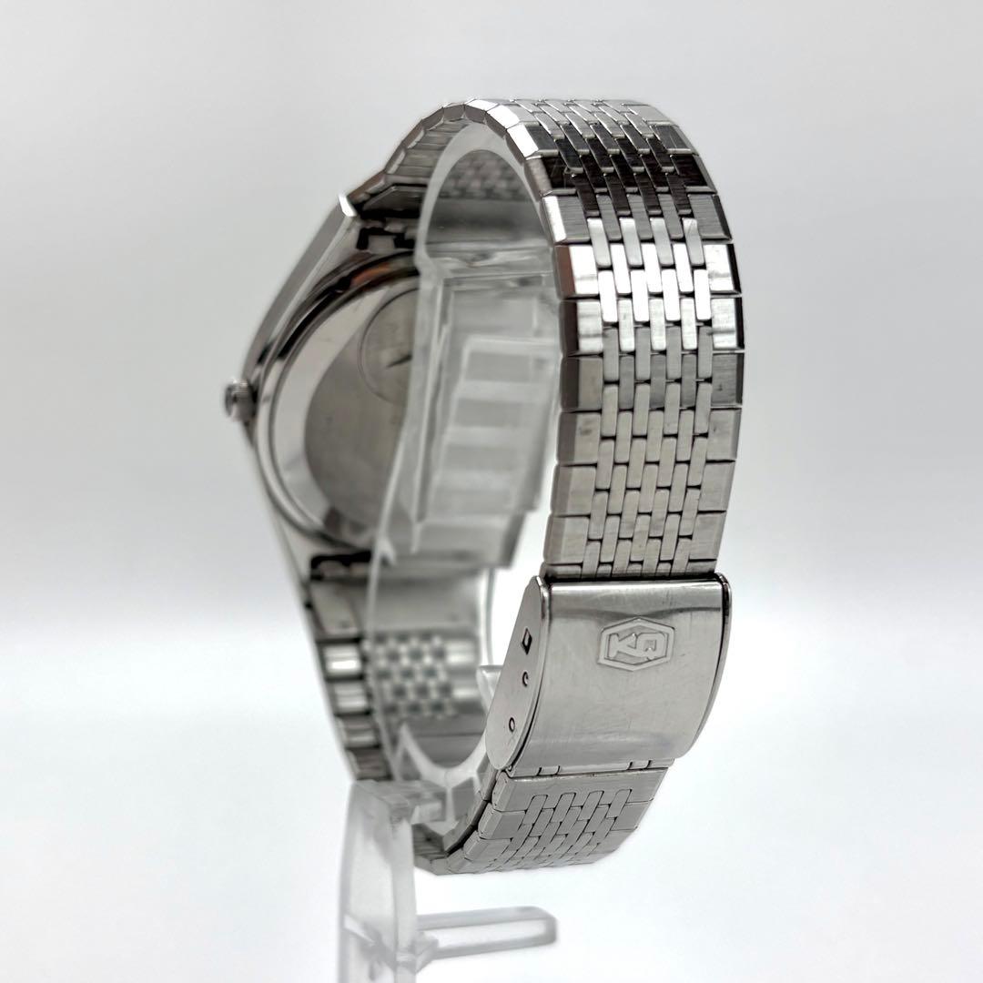 SEIKO セイコー キングクォーツ シャリオ 腕時計 白文字盤 メンズウォッチ