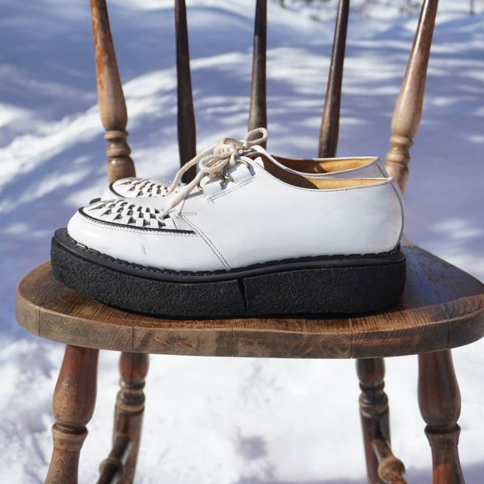 英国製 ジョージコックス ラバーソール ギブソンホワイト UK7 純正付属