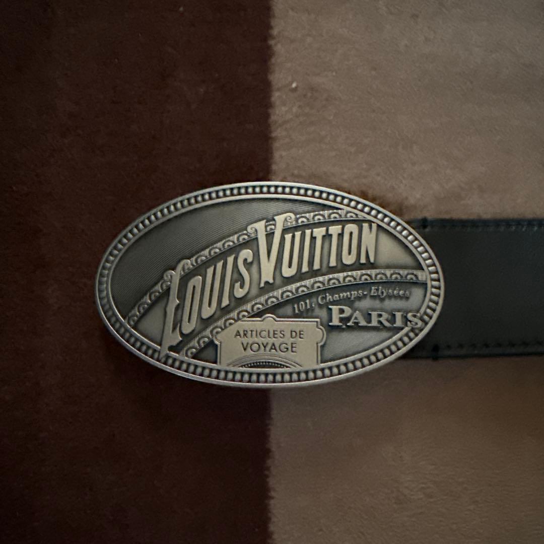 Louis Vuitton ブラック ベルト 95/38 駅南やまご質店オンラインショップ / ヴィトン サンチュール