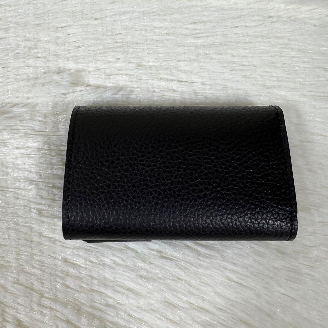 美品/箱付き】Maison Sbond amy black 三つ折り財布 黒|mercari